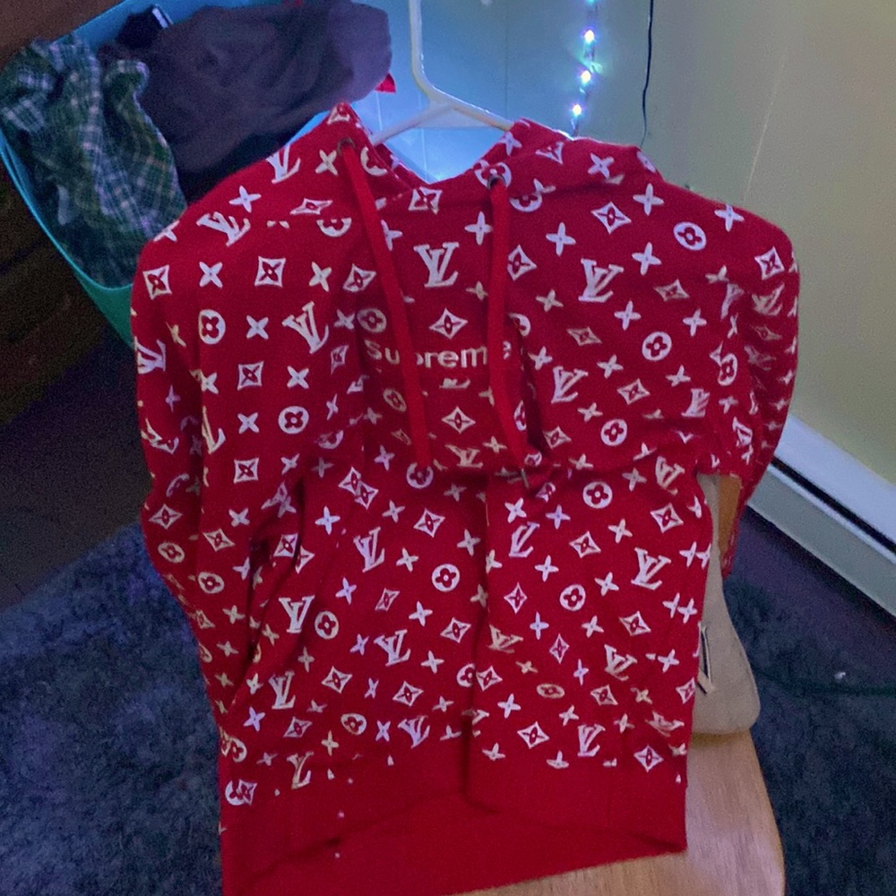 Louis Vuitton x Supreme collab hoodie